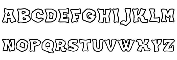 JMHKORAKOUTLINE-Regular Font LOWERCASE
