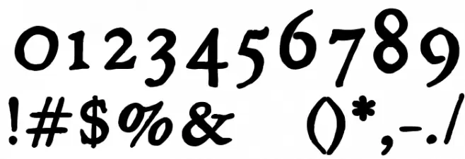 JMHLegajo-Bold Font OTHER CHARS