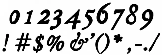 JMHLegajo-BoldItalic Font OTHER CHARS