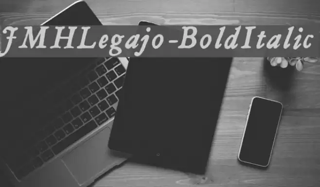 JMHLegajo-BoldItalic Font examples