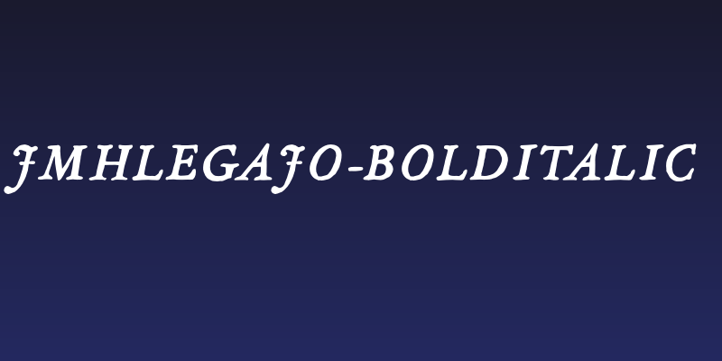 JMHLegajo-BoldItalic Social Header