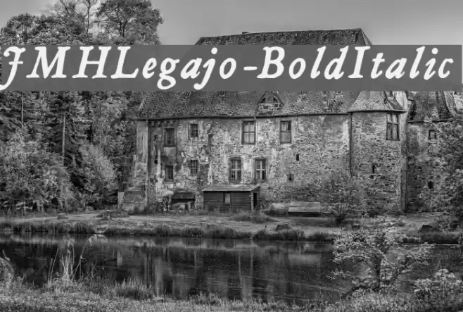 JMHLegajo-BoldItalic Polices examples
