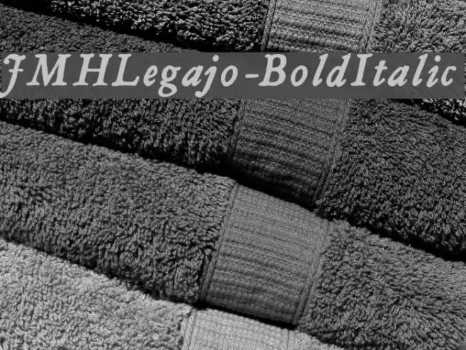 JMHLegajo-BoldItalic Polices examples