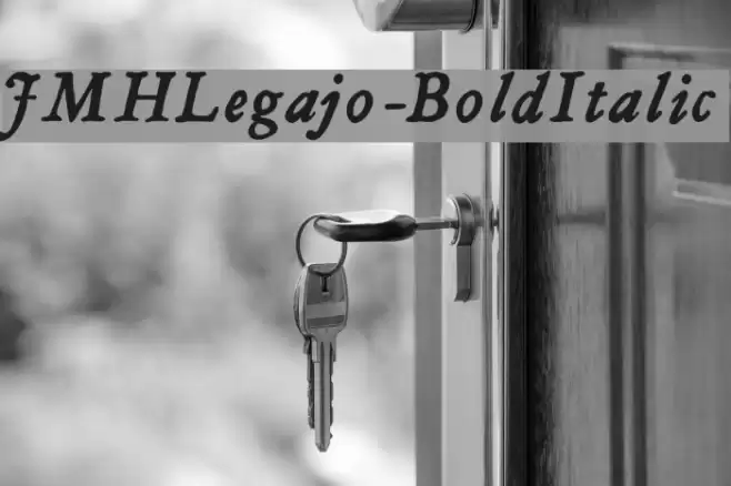 JMHLegajo-BoldItalic Font examples