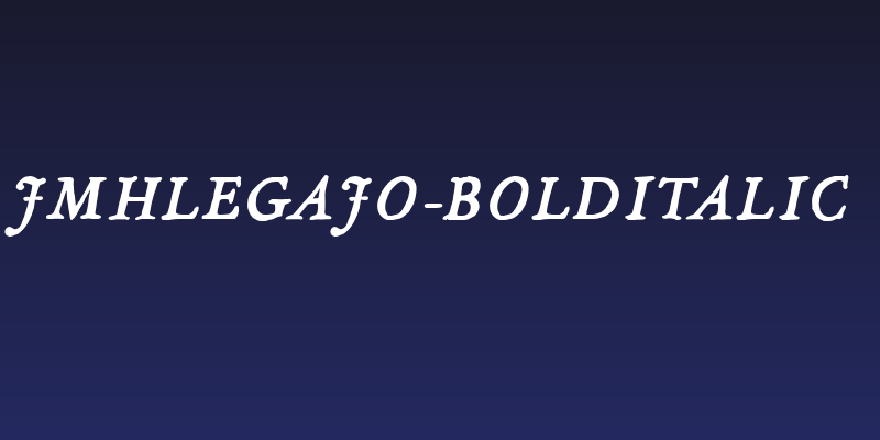 JMHLegajo-BoldItalic Social Header