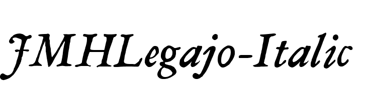 JMHLegajo-Italic Font