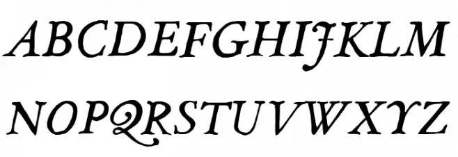 JMHLegajo-Italic Schriftart Groß