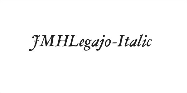JMHLegajo-Italic Logo