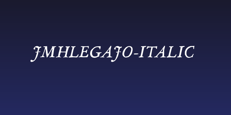 JMHLegajo-Italic Social Header