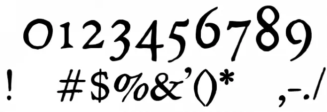 JMHLegajo-Regular Font OTHER CHARS