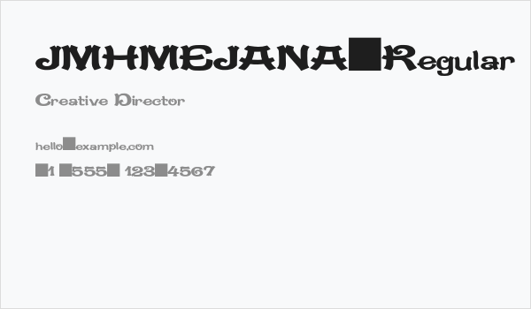 JMHMEJANA-Regular Business Card