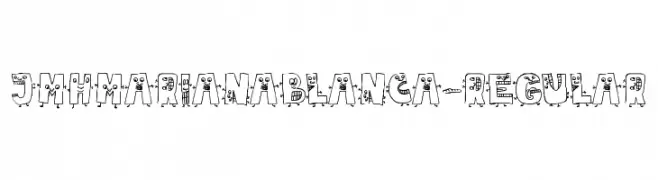 JMHMarianaBlanca-Regular  Free Fonts Download