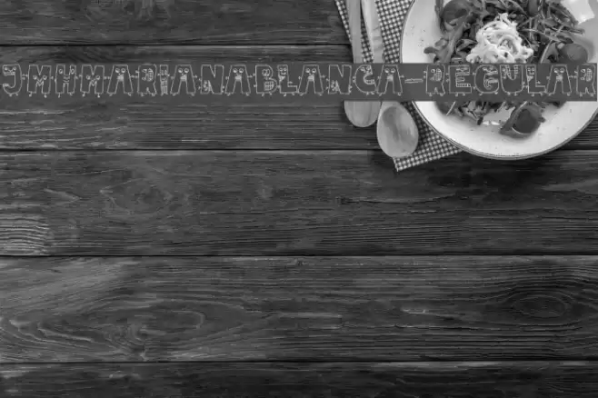 JMHMarianaBlanca-Regular Font examples