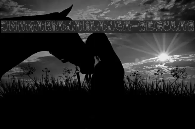 JMHMarianaBlanca-Regular Font examples