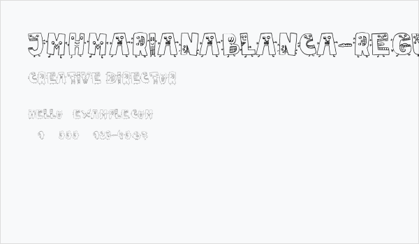 JMHMarianaBlanca-Regular Business Card