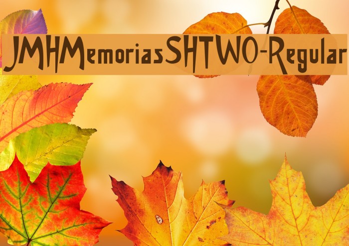 JMHMemoriasSHTWO-Regular Font examples