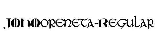 JMHMoreneta-Regular  Free Fonts Download