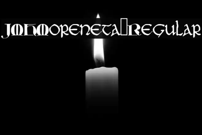 JMHMoreneta-Regular Font examples