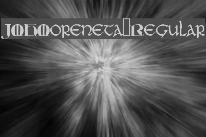 JMHMoreneta-Regular Font examples