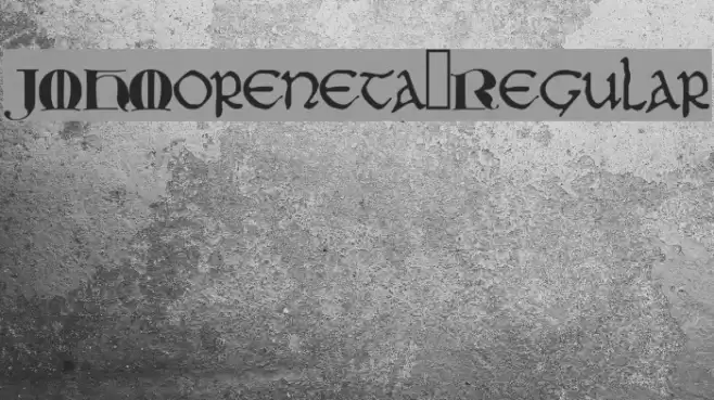 JMHMoreneta-Regular Font examples