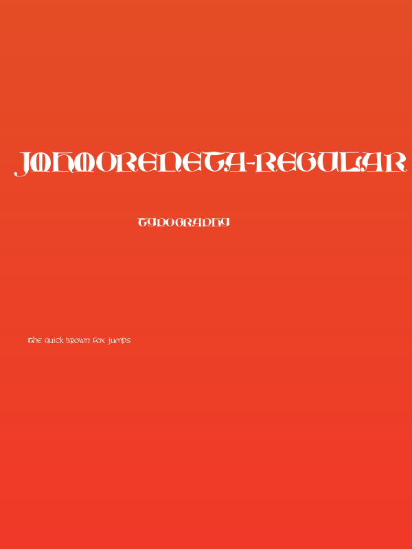 JMHMoreneta-Regular Poster