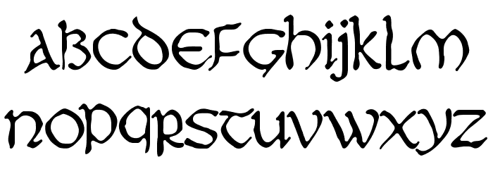 JMHMoreneta-Regular Font LOWERCASE