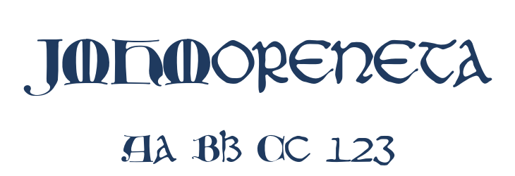 JMHMoreneta Font Preview