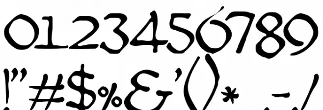 JMHMoreneta Шрифта ДРУГИЕ символов