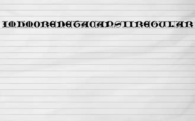 JMHMorenetaCAPSII-Regular Font examples