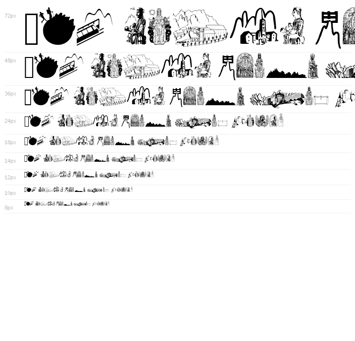 JMHMorenetaDingbats-Regular Waterfall