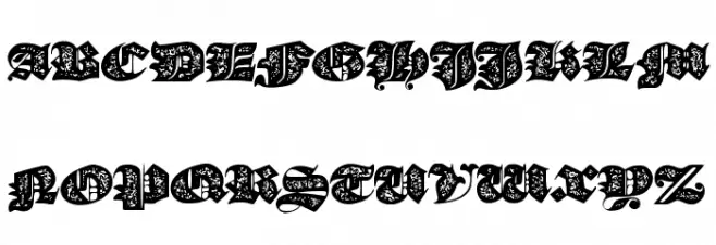 JMHMorenetaDivineOld フォント 大文字
