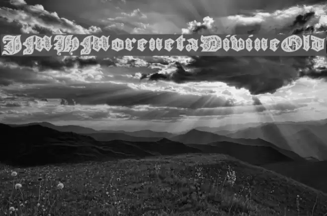 JMHMorenetaDivineOld Font examples