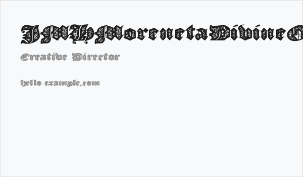 JMHMorenetaDivineOld Business Card