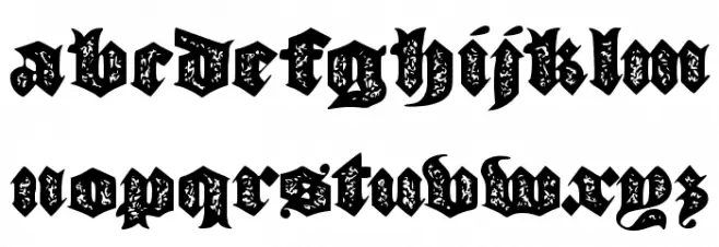 JMHMorenetaDivineOld Font LOWERCASE
