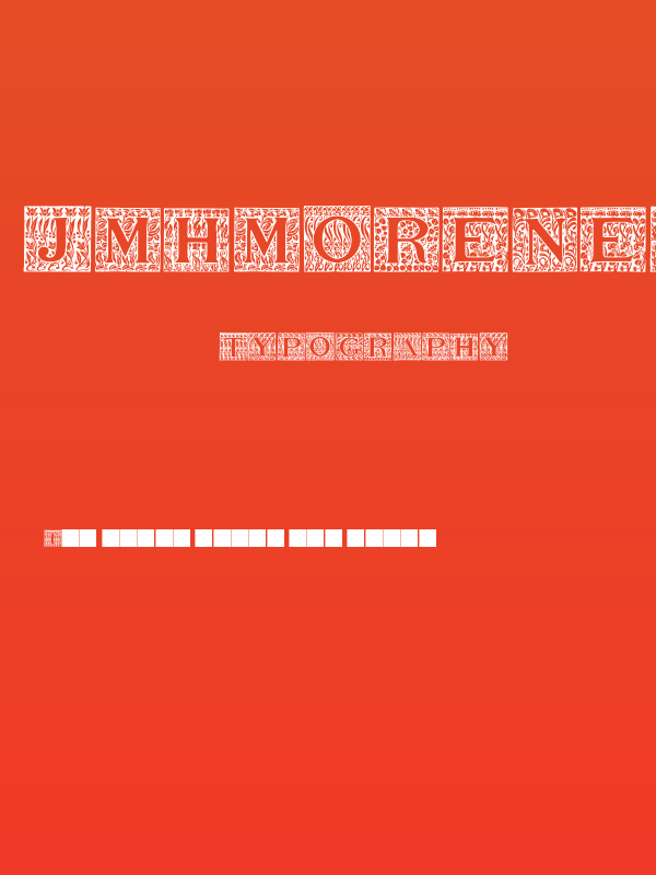 JMHMorenetaINI-Regular Poster