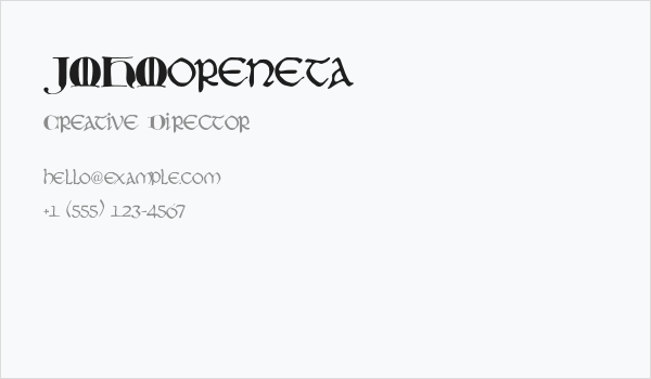 JMHMoreneta Business Card