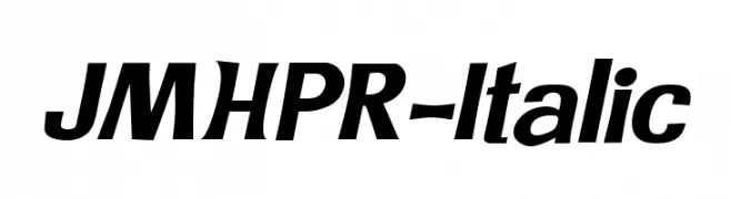 JMHPR-Italic  Frei Schriftart Herunterladen