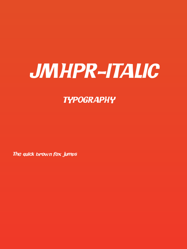JMHPR-Italic Poster