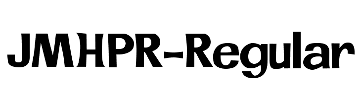 JMHPR-Regular  フリーフォントのダウンロード