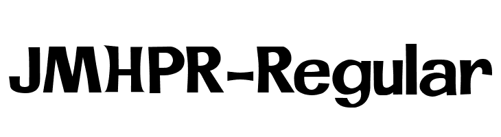JMHPR-Regular  font caratteri gratis