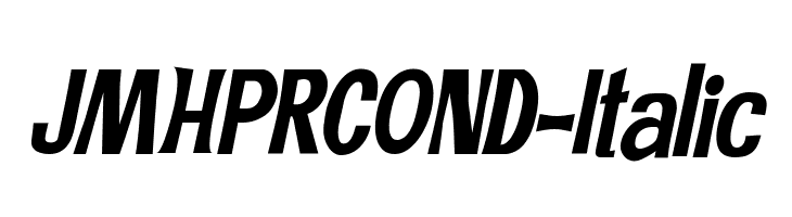 JMHPRCOND-Italic  les polices de caractères gratuit tlcharger