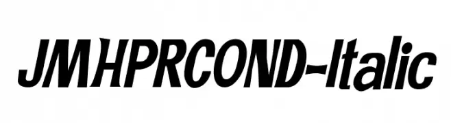 JMHPRCOND-Italic  Frei Schriftart Herunterladen