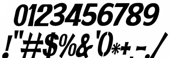 JMHPRCOND-Italic Font OTHER CHARS