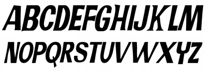 JMHPRCOND-Italic Caratteri MAIUSCOLE