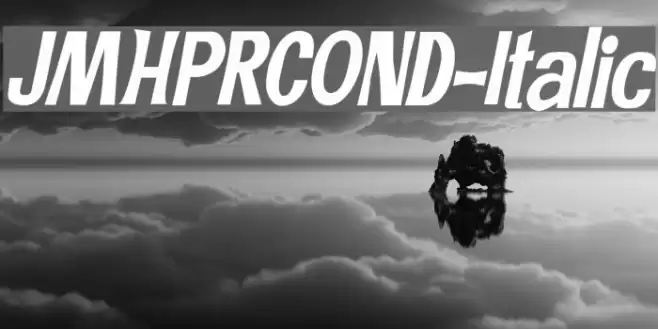 JMHPRCOND-Italic Font examples