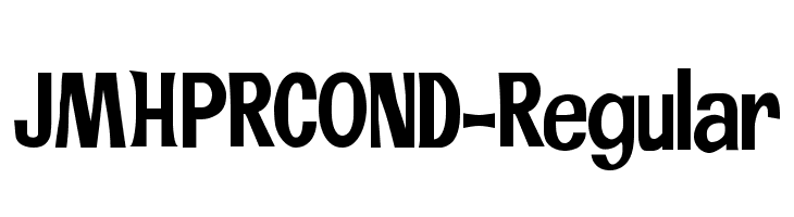 JMHPRCOND-Regular  免费字体下载