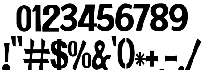 JMHPRCOND-Regular Font OTHER CHARS