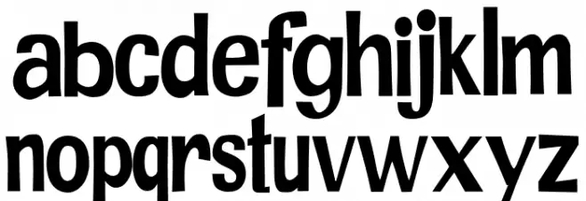 JMHPRCOND-Regular Schriftart Kleinbuchstaben