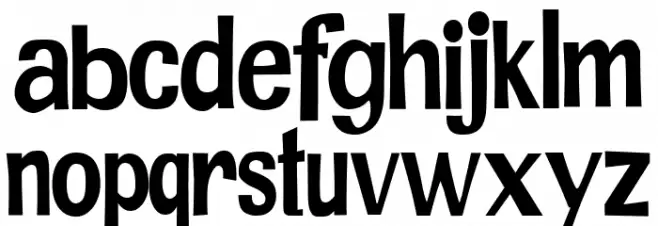 JMHPRCOND-Regular Schriftart Kleinbuchstaben