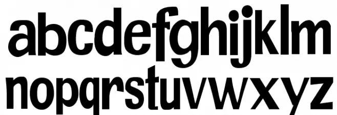 JMHPRCOND-Regular Schriftart Kleinbuchstaben